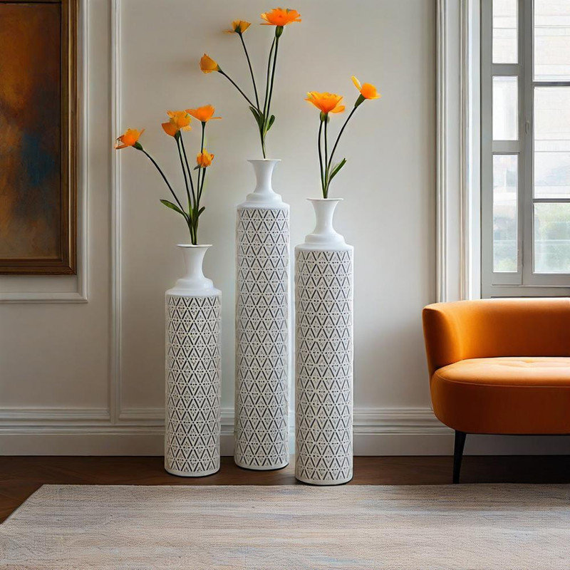 Ensemble de 3 vases de plancher Modern