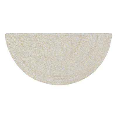 Etherton Farmhouse Hand Braided Cotton Yellow / Ivory Area Rug