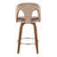 Tabouret de comptoir à hauteur fixe avec pivot-1785626205