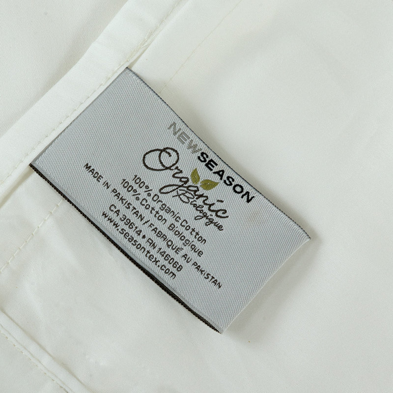 Ensemble de draps 400 fils Organic, Ensemble de draps pour grand lit avec 2 taies d'or