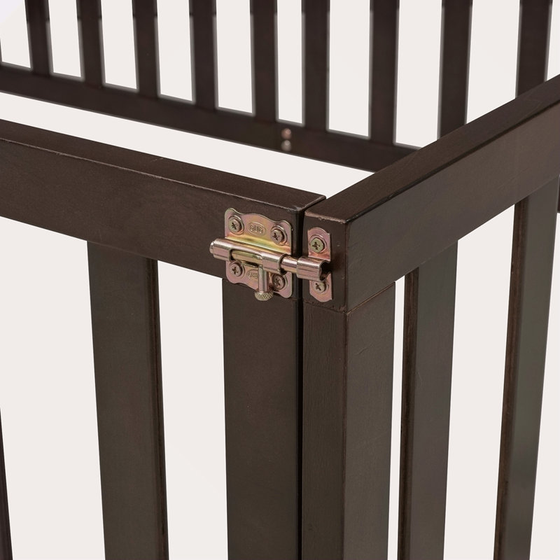 Structure de lit de jour en bois avec clôture, Lit double, Lit double