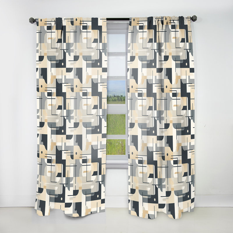 Balanced Minimalism - Modern Velvet Curtain - Room Darkening - 1 Panel, 52" W x 63" L