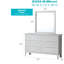 Commode Primo G1333-D, champagne argenté-464573793