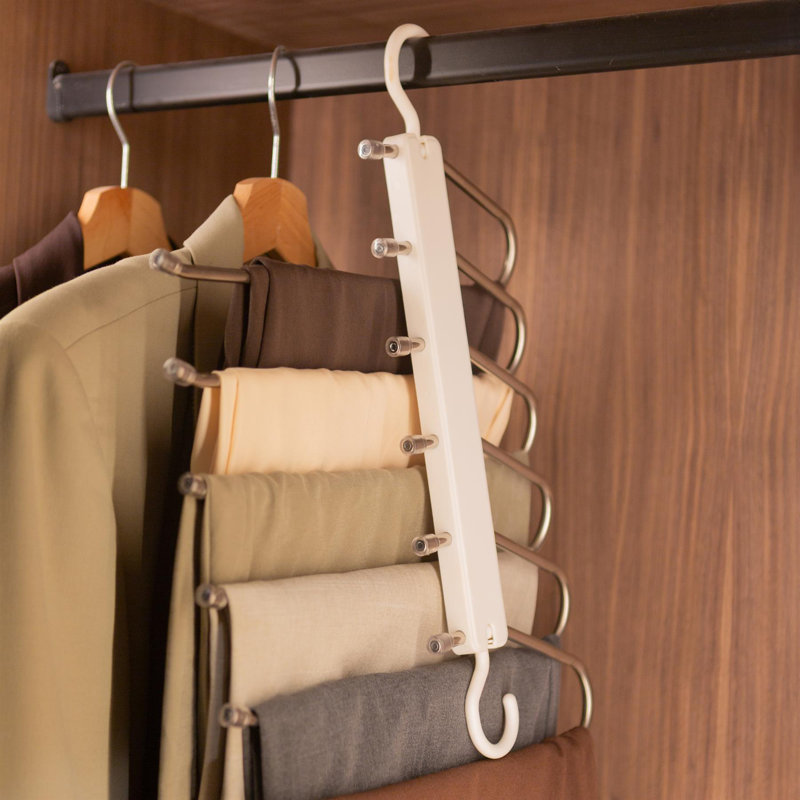 Harbour Housewares Plastic Trouser Hangers, 10