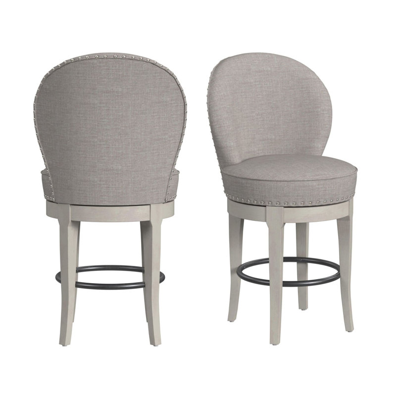 Tabouret pivotant Iightham Lodge, Gris, Tabouret de comptoir (siège d'une hauteur de 26 p