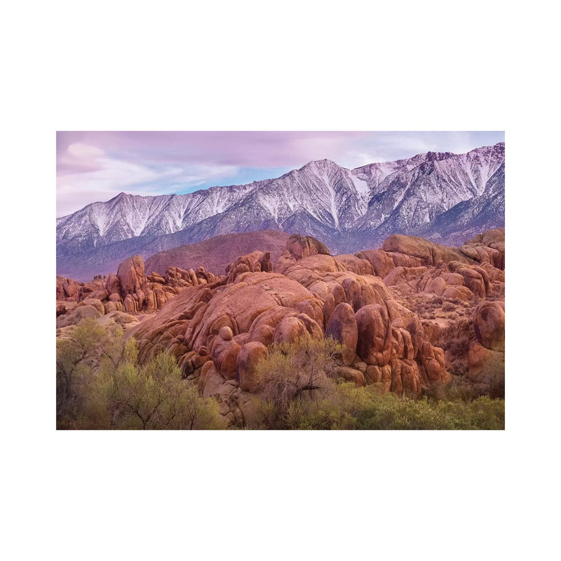 Sierra Nevada Mountains Form The Alabama Hills, California by Tim Fitzharris - Wrapped Canvas Print