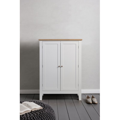 20 Pair Solid Wood Shoe Storage Cabinet