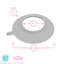 Tiny Dining Children's Bamboo Plate Suction Cup - Grey-91290438