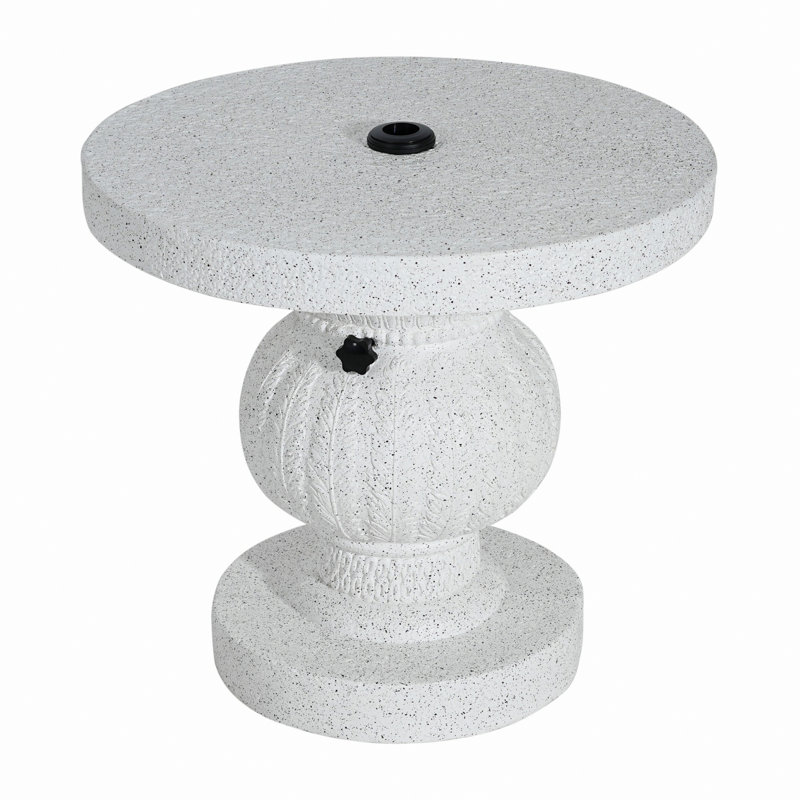 Table d'appoint pour l'extérieur avec base de parasol