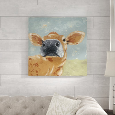 Farm Life-Cow by Jade Reynolds - Painting
