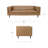Woods Sofa Brown Leather-994520698
