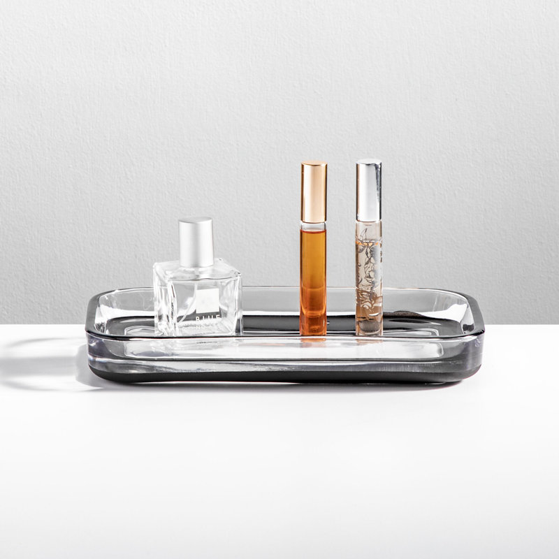 Plateau APothecary, Transparent/noir