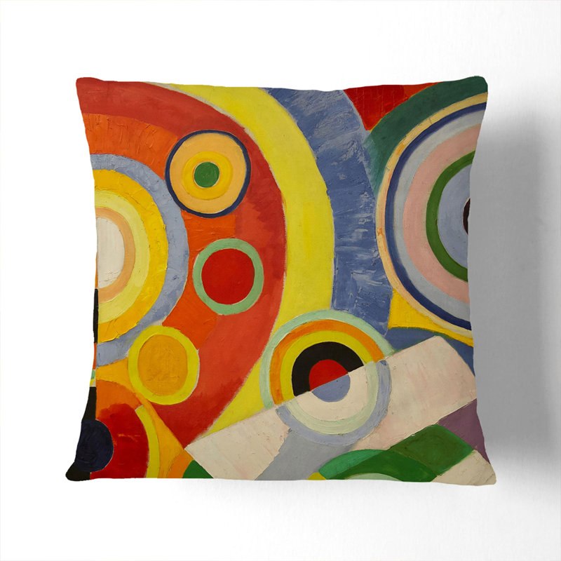 Geometric Square Cushion, 55cm H x 55cm W x 20cm D, Black