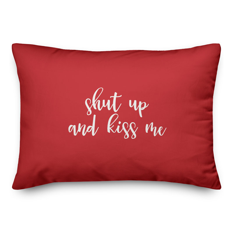 Coussin Shut Up And Kiss Me, Rouge