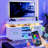 Modern 47.2/55.1 in Media Console with Outlet and RGB LED Light, TV Stand for TVs up to 65/55 inch-1161325118-1160467351