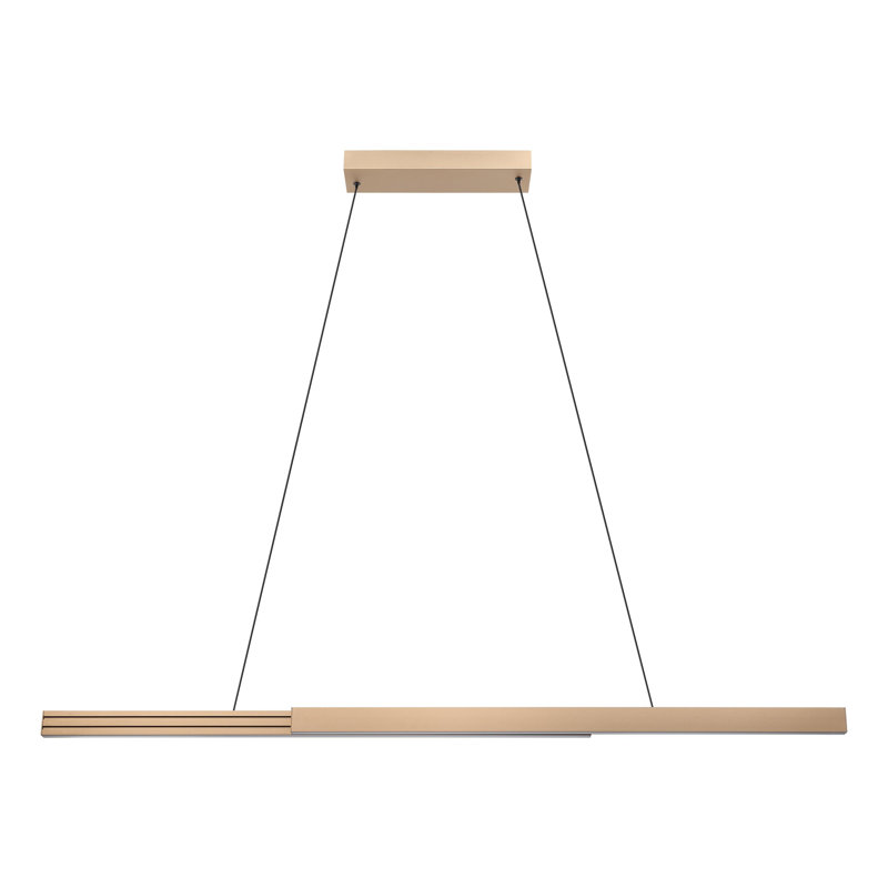 2-light Bronze Expandable 3CCT LED Pendant Light, Bronze