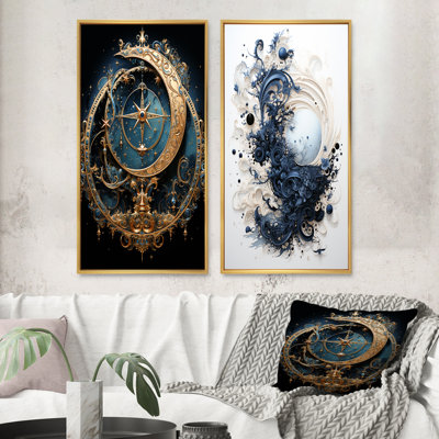" Islam Art Crescent Moon " 2 - Pieces