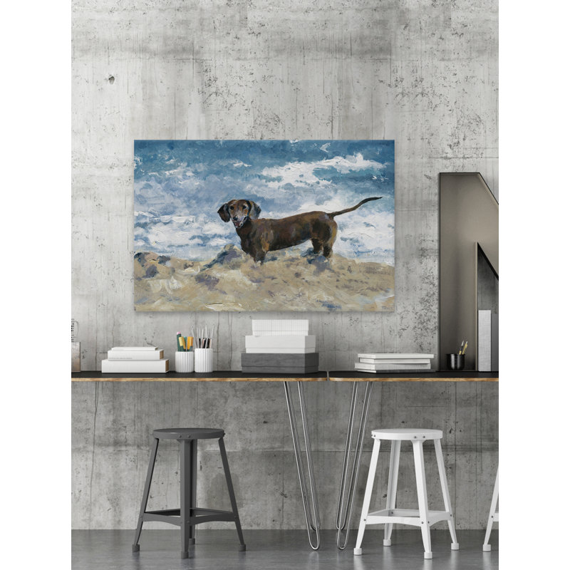 " Enjoying The Sand " by Parvez Taj, 40" H x 60" W x 1.5" D