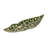 Stoneware Leaf-Shaped Plate With Wax Relief Design