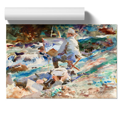 An Artist At His Easel by John Singer Sargent - No Frame Painting