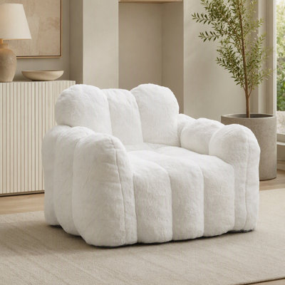Canapé pour fauteuil à billes sans anneau avec tirette, rembourrage en mousse à mémoire de forme et base antidérapante