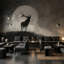 Décoration murale abstrait cerf silhouette de lune-1495805954-1495805965