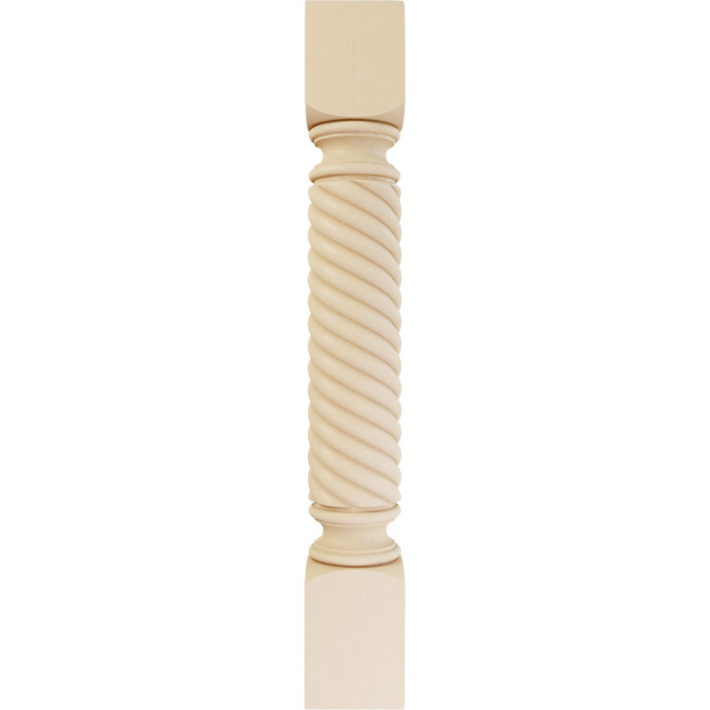 Hamilton Rope Cabinet Column, Maple, 35 1/2"H x 3 3/4"W x 3 3/4"D