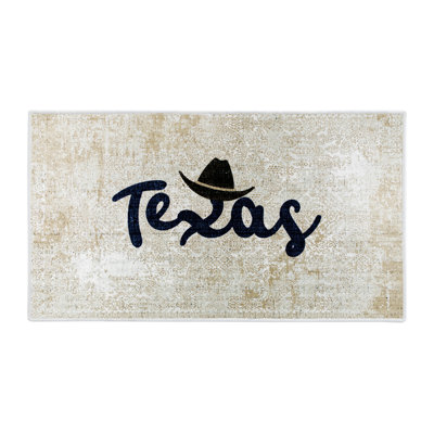 Tapis gris / noir en coton