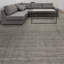 Tapis gris noué à la main de haute qualité