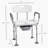 Shower Chair With Back And Arms, Height Adjustable Bedside Commode, Raised Toilet Seat For Enhanced Comfort And Safety Of Seniors And Disabled