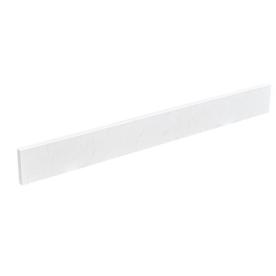 Dosseret de meuble-lavabo en pierre reconstituée de 122 cm (48 po) couleur blanc Ariston