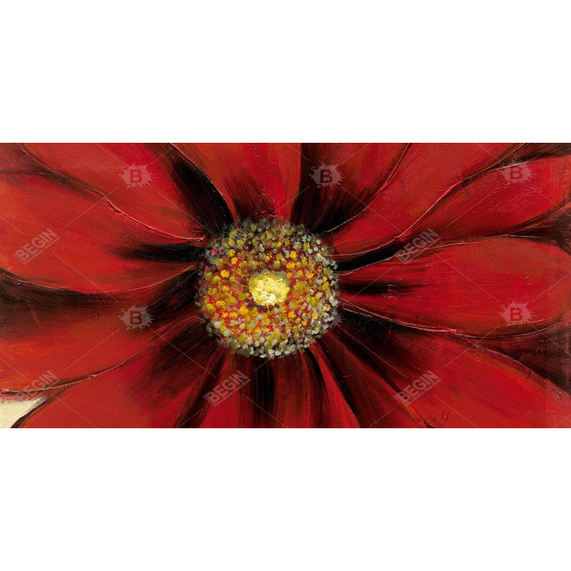 Red daisy - 15.75"x31.50" Desk mat