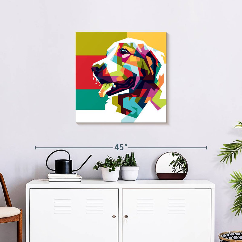 Golden retriever Brampt abstrait
