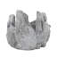 Pot à fleurs à 5 ciments, 6,6 lb, 10 x 8 x 6,5 po, gris