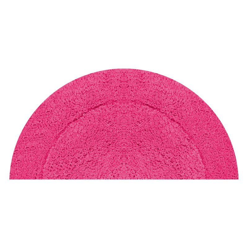 Candeloro Slice Bath Rug 17"x30", Hot Pink