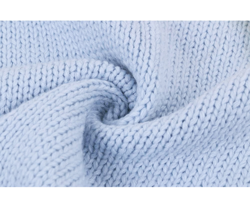 Couverture pour bébé en mélange de coton, Bleu