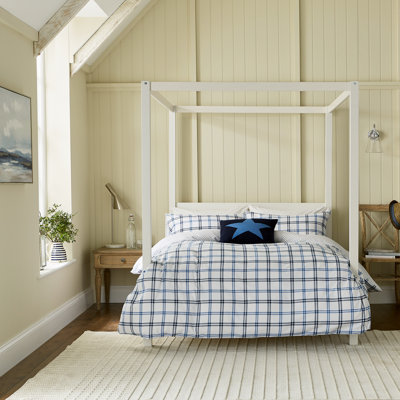 Hunter's Check Brushed Cotton Duvet Cover Set