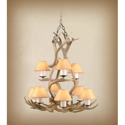 Lustre à niveaux ombrés 9 lumières Ridgley