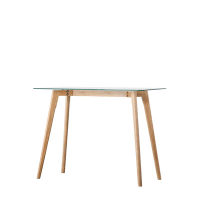Achouhada 90cm Glass Top Console Table
