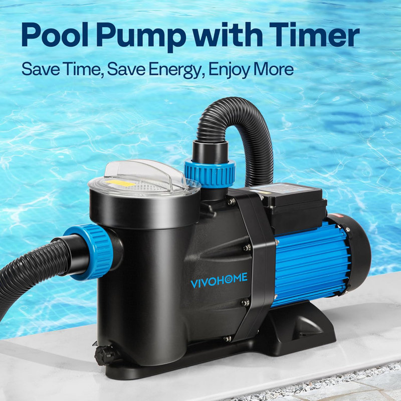 2HP Self Primming Swimming Pool Pump with Timer