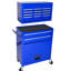 8 chariot de rangement mobile - Coffre à outils intérieur spacieux avec roulettes bleu-1140828344