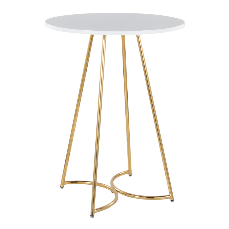 Ramaj Counter Table, Gold, White