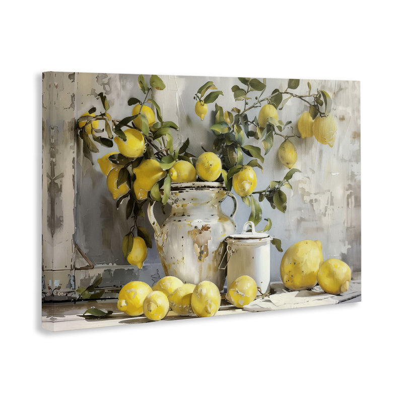  Art mural sur toile "Citrons et citernes" par Arlington Prints, H 20 po x l 30 po