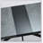 Adjustable Rectangular Dining Table With Dark Grey Top And Iron Base, Featuring A Storage Box For Convenience