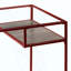 Bureau d'écriture moderne avec dessus en verre avec rangement ouvert, parfait pour le bureau à domicile et les espaces d'étude-181131855