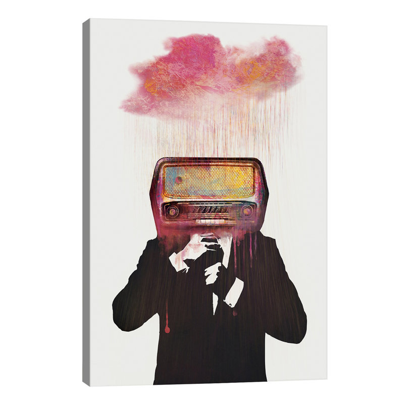 Radiohead by Daniel Taylor - Print on Canvas, 66.04 cm H x 45.72 cm W x 1.91 cm D, No Frame