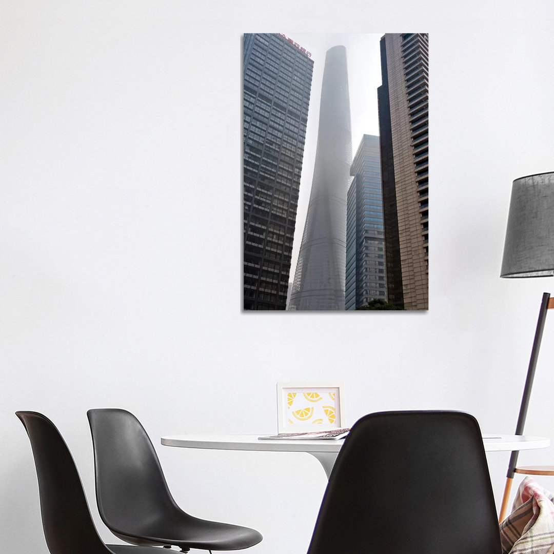 Shanghai Tower And High-rise In Pudong, Shanghai, China by Keren Su - Wrapped Canvas Gallery-Wrapped Canvas Giclée