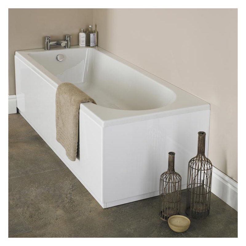 Barmby x Soaking Acrylic Bathtub, 150cm x 70cm