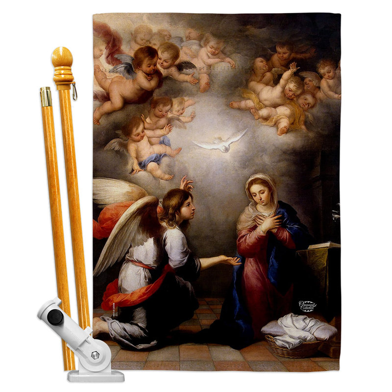 Ensemble de drapeaux réligieux en polyester 40 x 28 po