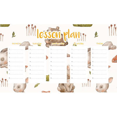Magnetic Lesson Plan Little Forest Creatures